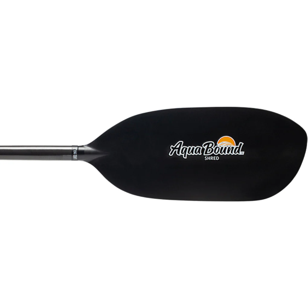 Aqua-Bound Shred Carbon 1-Piece Whitewater Kayak Paddle - Image 2