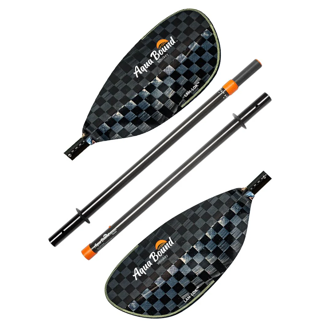 Aqua Bound Whiskey Carbon Straight Shaft Posi-Lok 4-Piece Kayak Paddle
