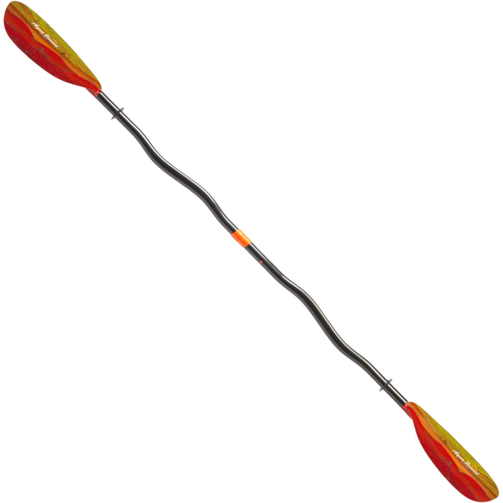 Aqua Bound Whiskey Fiberglass Bent Shaft 2-Piece Kayak Paddle - Image 2
