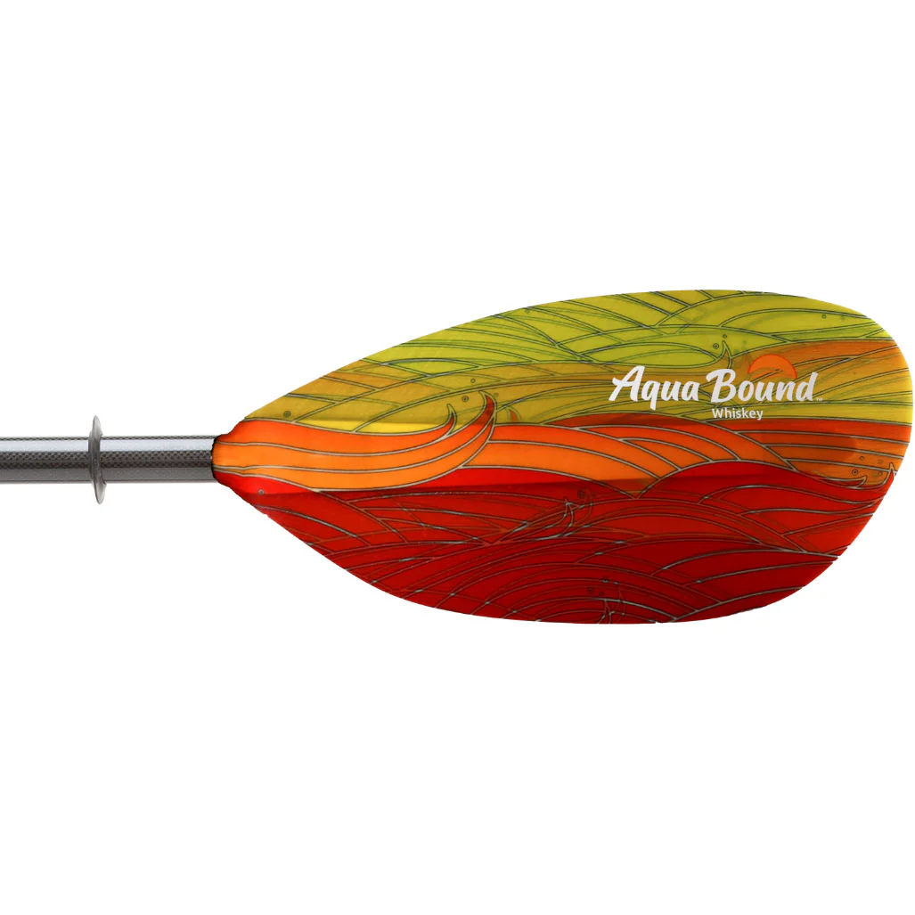 Aqua Bound Whiskey Fiberglass Bent Shaft 2-Piece Kayak Paddle - Image 3