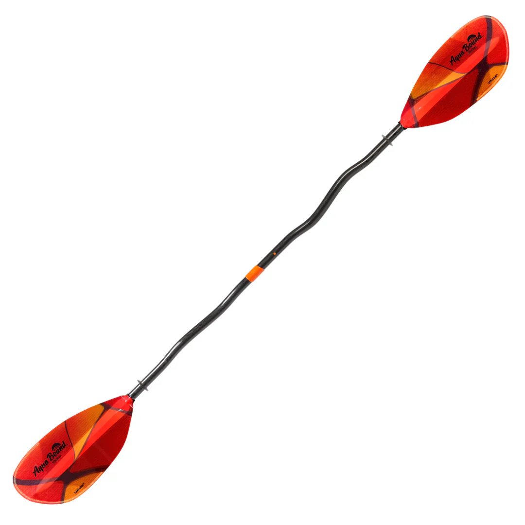 Aqua Bound Whiskey Fiberglass Bent Shaft Posi-Lok 2-Piece Kayak Paddle - Image 5