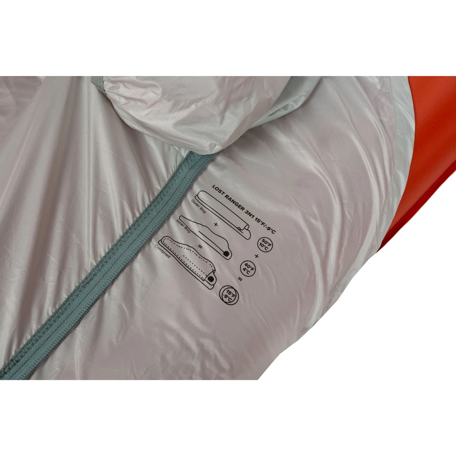 Big Agnes Lost Ranger 3N1 15 Degree Down Sleeping Bag - Image 8