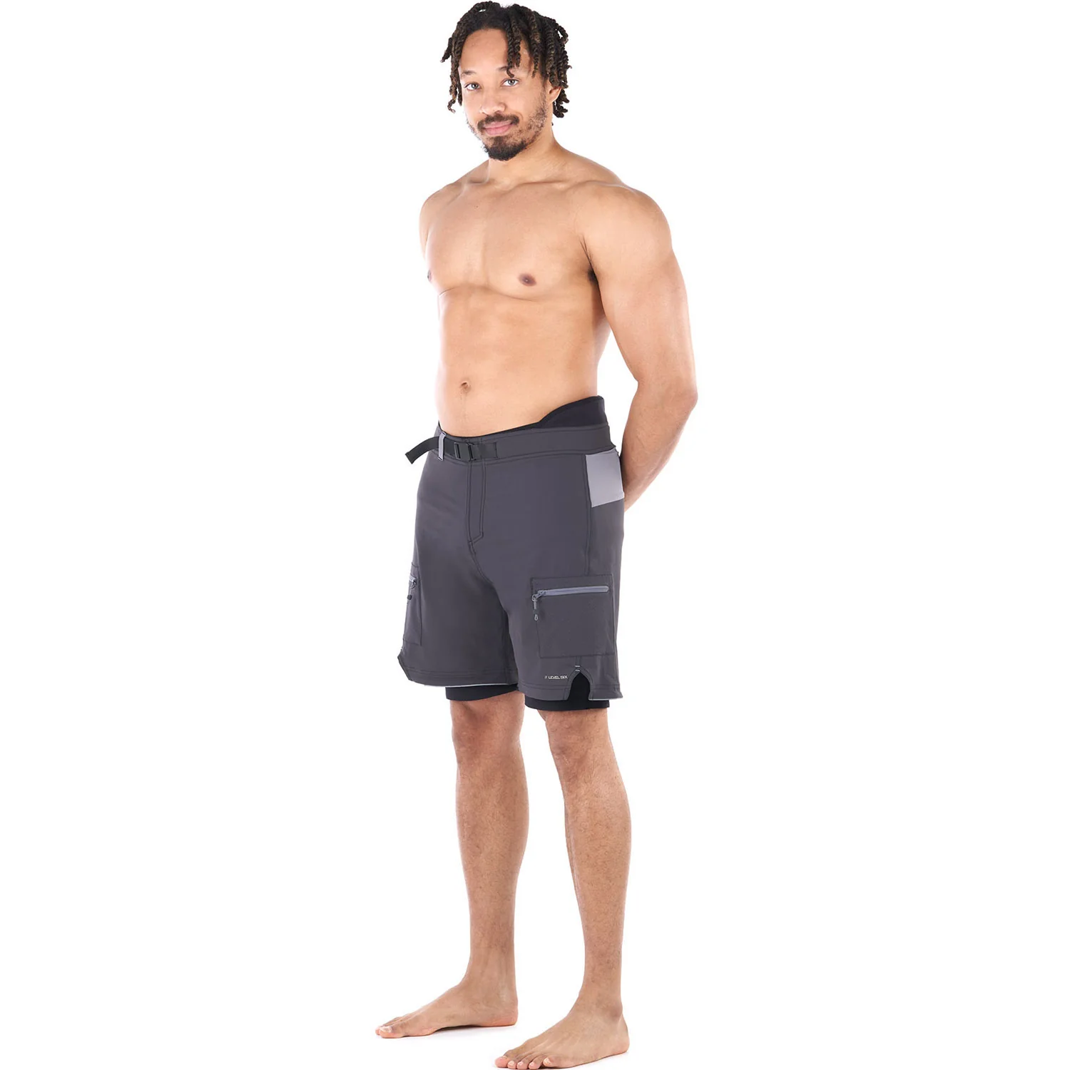 Level Six Men's Pro Guide Neoperene Lined Shorts - Image 3
