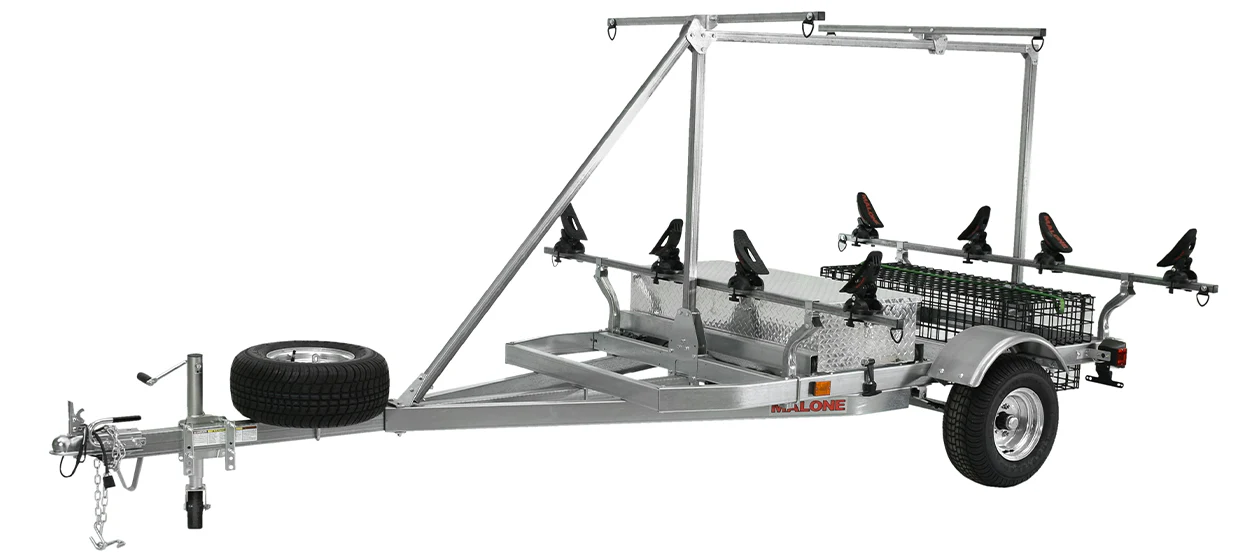 Malone MegaSport 2-Boat SaddleUp Pro Trailer Package w/ 2nd Tier - MPG550-TU