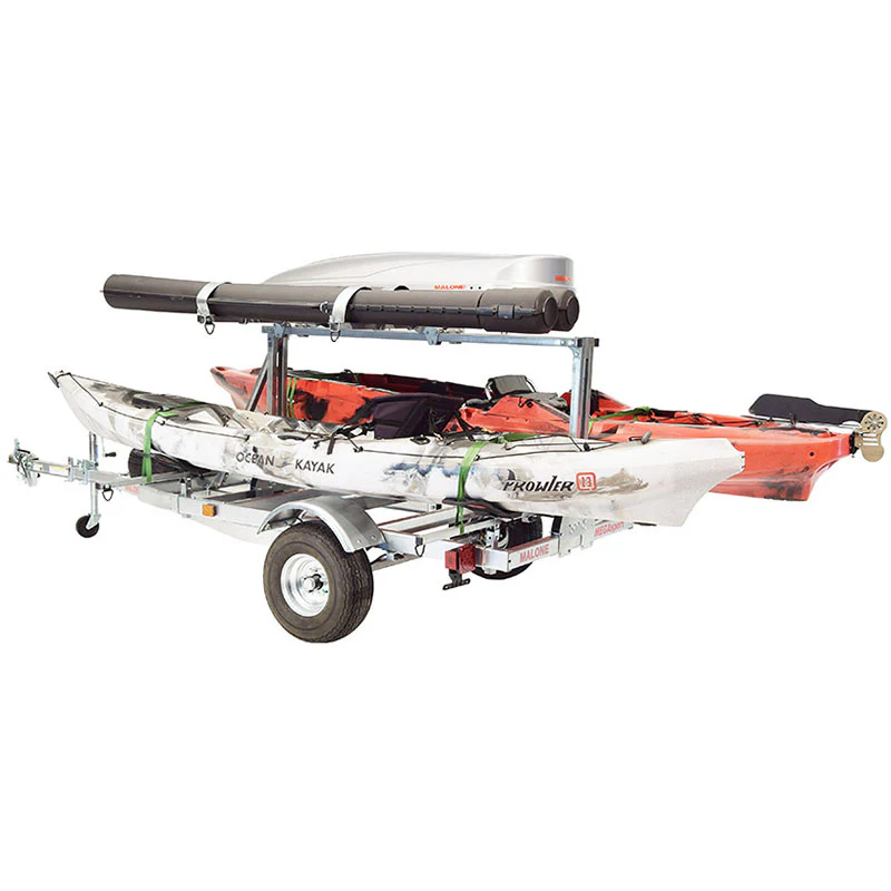 Malone MegaSport LowBed 2-Boat MegaWing Kayak Trailer Package with 2nd Tier - Image 5
