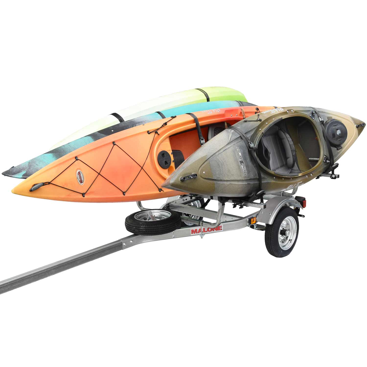Malone MicroSport 4-Boat FoldAway-J Kayak Trailer Package - MPG462G2 - Image 3