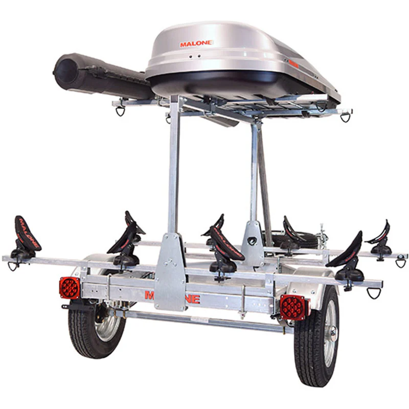 Malone MicroSport LowBed 2-Boat Saddle Up Pro Kayak Trailer Package w/ 2nd Tier - MPG464-LBTS - Image 2