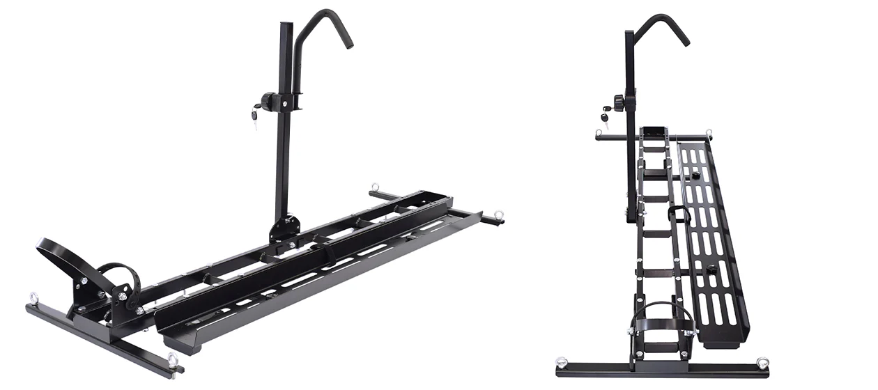 MicroSport LowBed 8 Bike Trailer Package (4 E-Bike Racks, 4 Std Bike Racks, Kick Stand, Spare Tire) - MPG464-B8 - Image 4