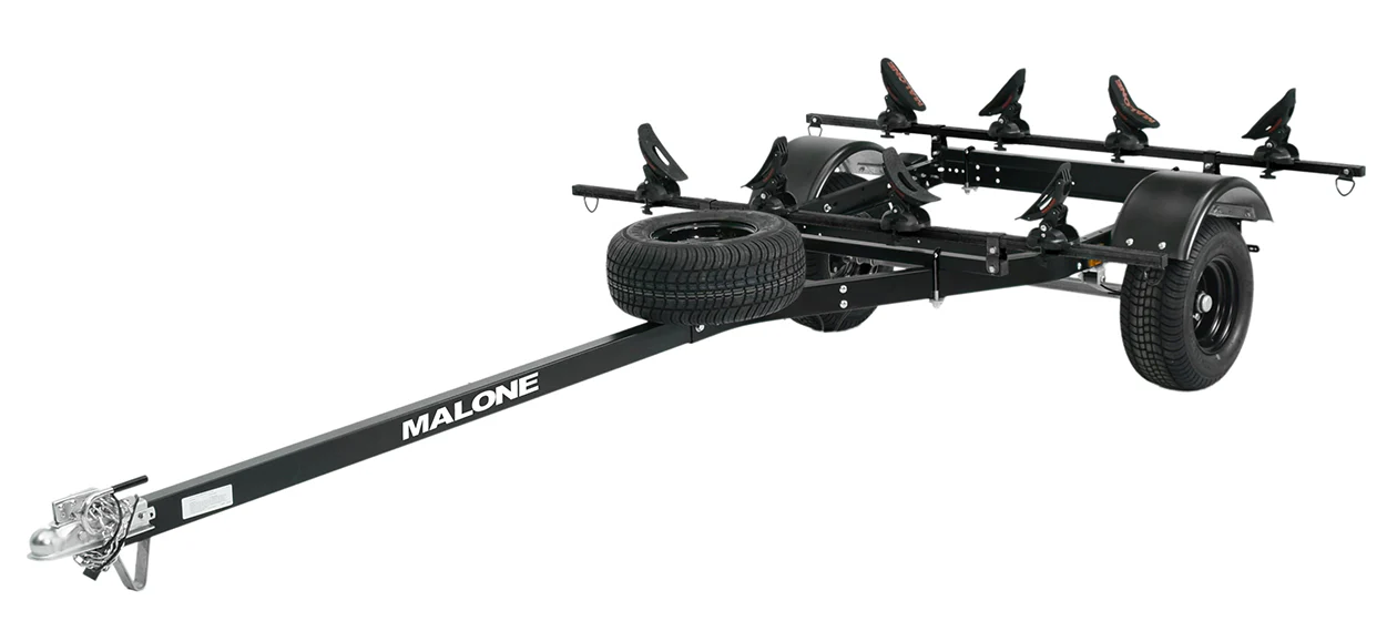 MicroSport Off-Road LowBed 2 Kayak Trailer Package (2 Saddle Up Pro & Spare Tire) - MPG444LBS-BLK - Image 3