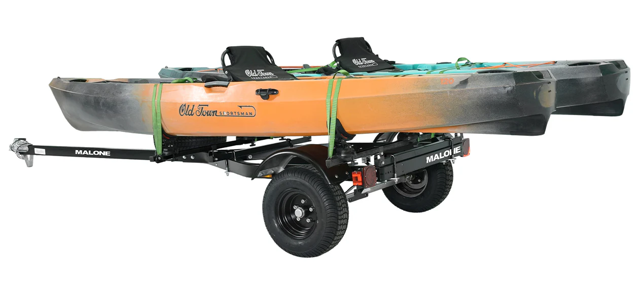 MicroSport Off-Road LowBed 2 Kayak Trailer Package (2 Saddle Up Pro & Spare Tire) - MPG444LBS-BLK - Image 5