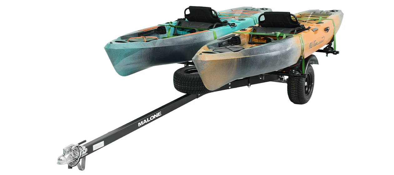 MicroSport Off-Road LowBed 2 Kayak Trailer Package (2 Saddle Up Pro & Spare Tire) - MPG444LBS-BLK - Image 7