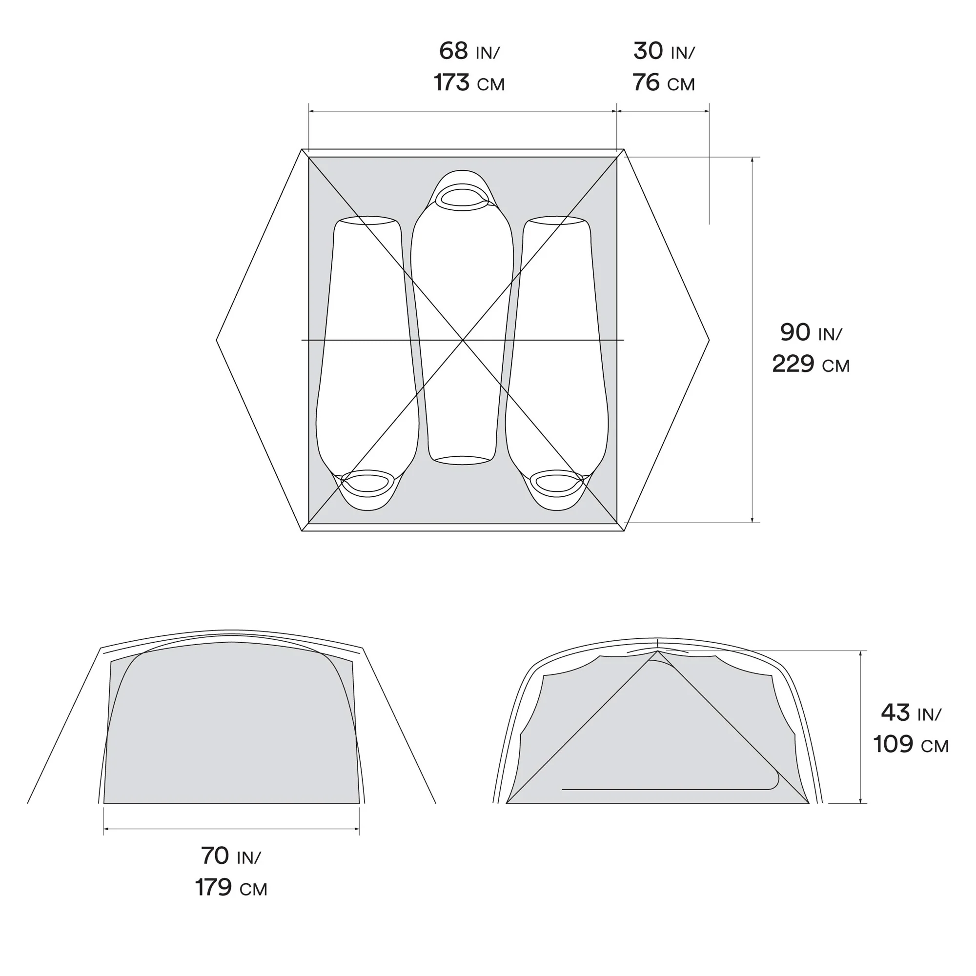 Mountain Hardwear Aspect 3 Person Camping Tent (Closeout) - Image 8