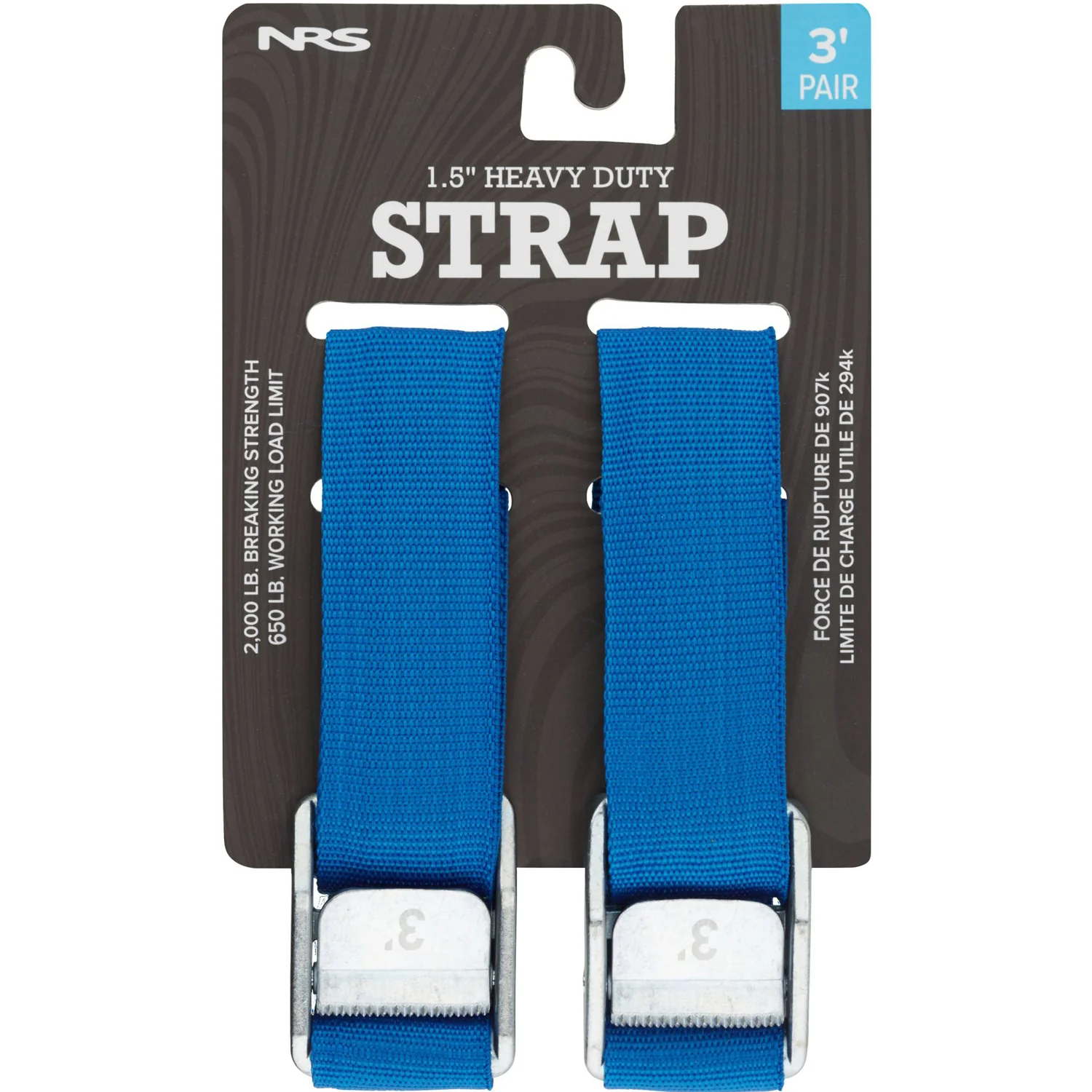 NRS 1.5" Heavy Duty Tie Down Strap 2 Pack - Image 3