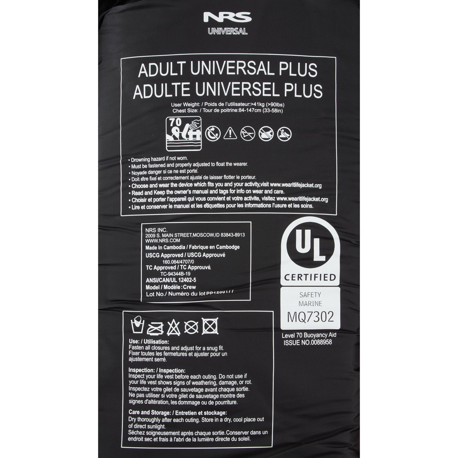 NRS Crew Universal Lifejacket (PFD) - Image 9