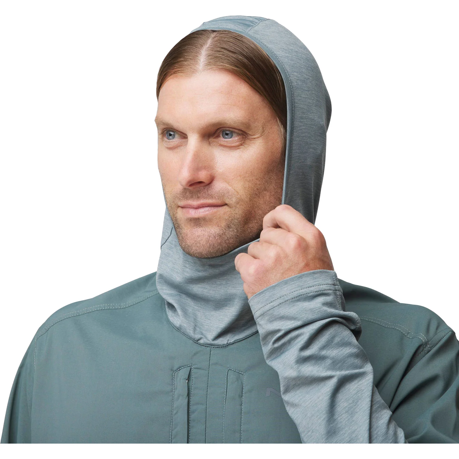 NRS Men's Silkweight Hybrid Hoodie - Image 7