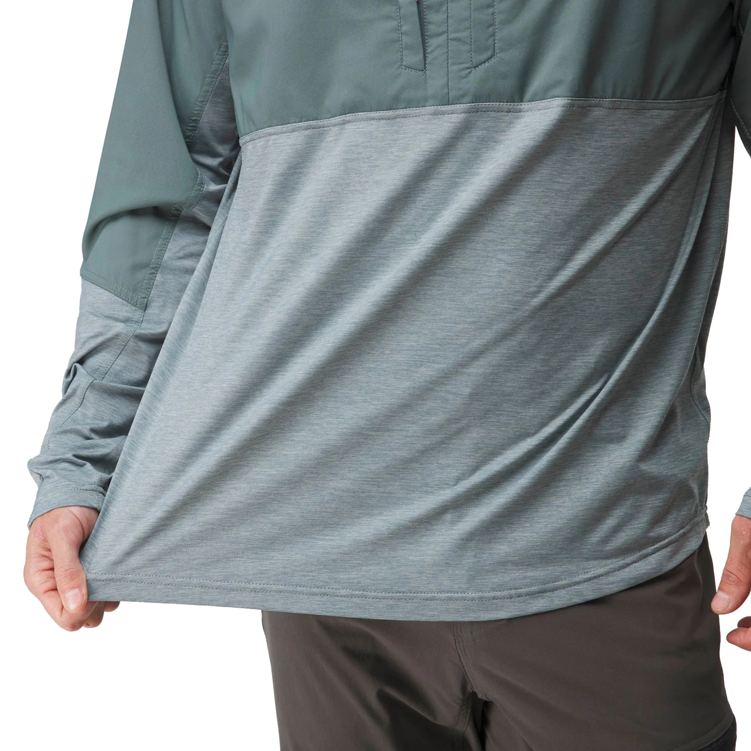 NRS Men's Silkweight Hybrid Hoodie - Image 8