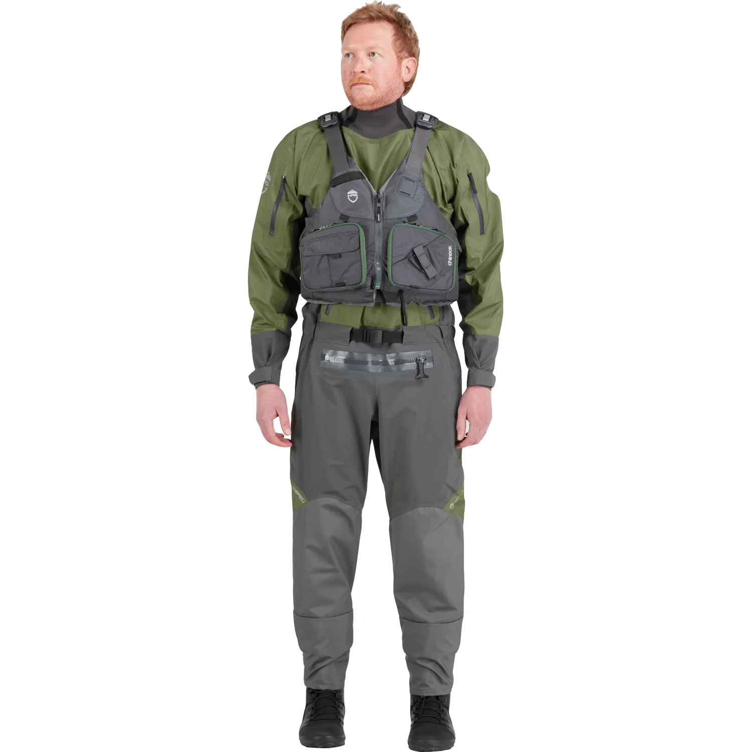 NRS Spyn Fishing Semi-Dry Suit (Closeout) - Image 12