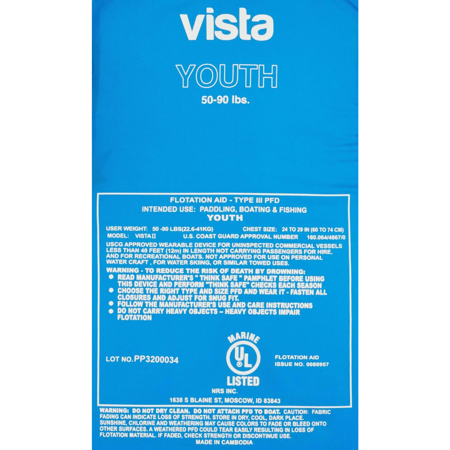 NRS Vista Youth Lifejacket (PFD) - Image 9