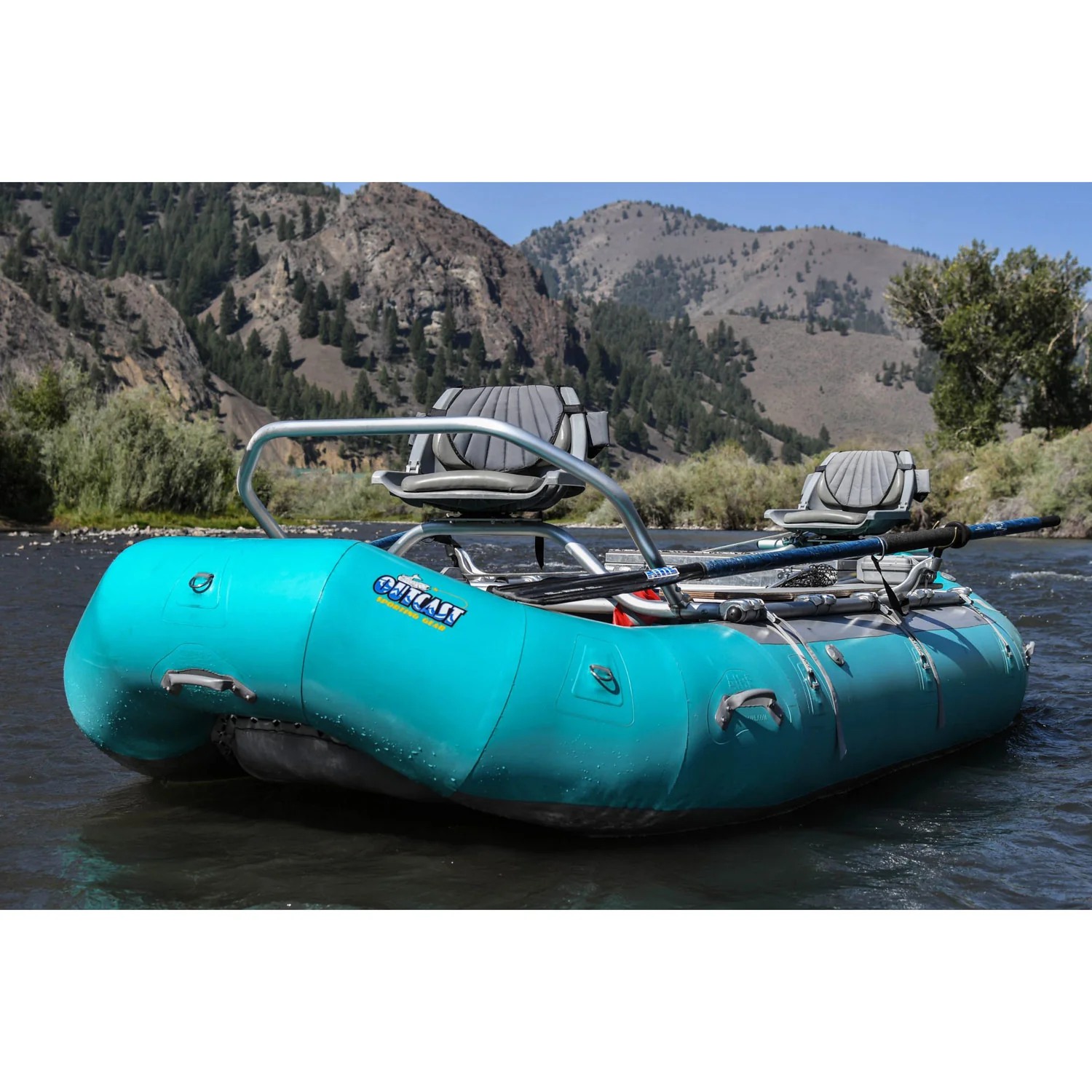 Outcast Sporting Gear PAC 136DD Self-Bailing Raft