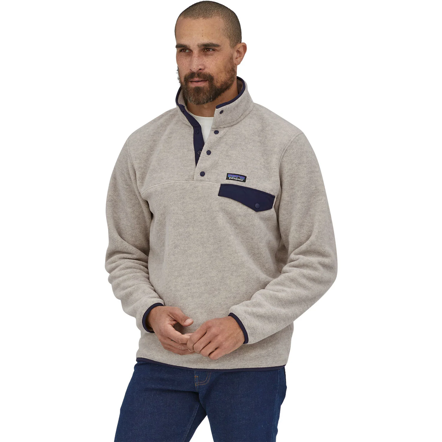Patagonia Men's Lightweight Synchilla Snap-T Pullover Top (Closeout) - Image 11