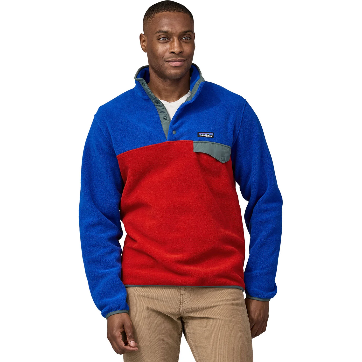 Patagonia Men's Lightweight Synchilla Snap-T Pullover Top (Closeout) - Image 5