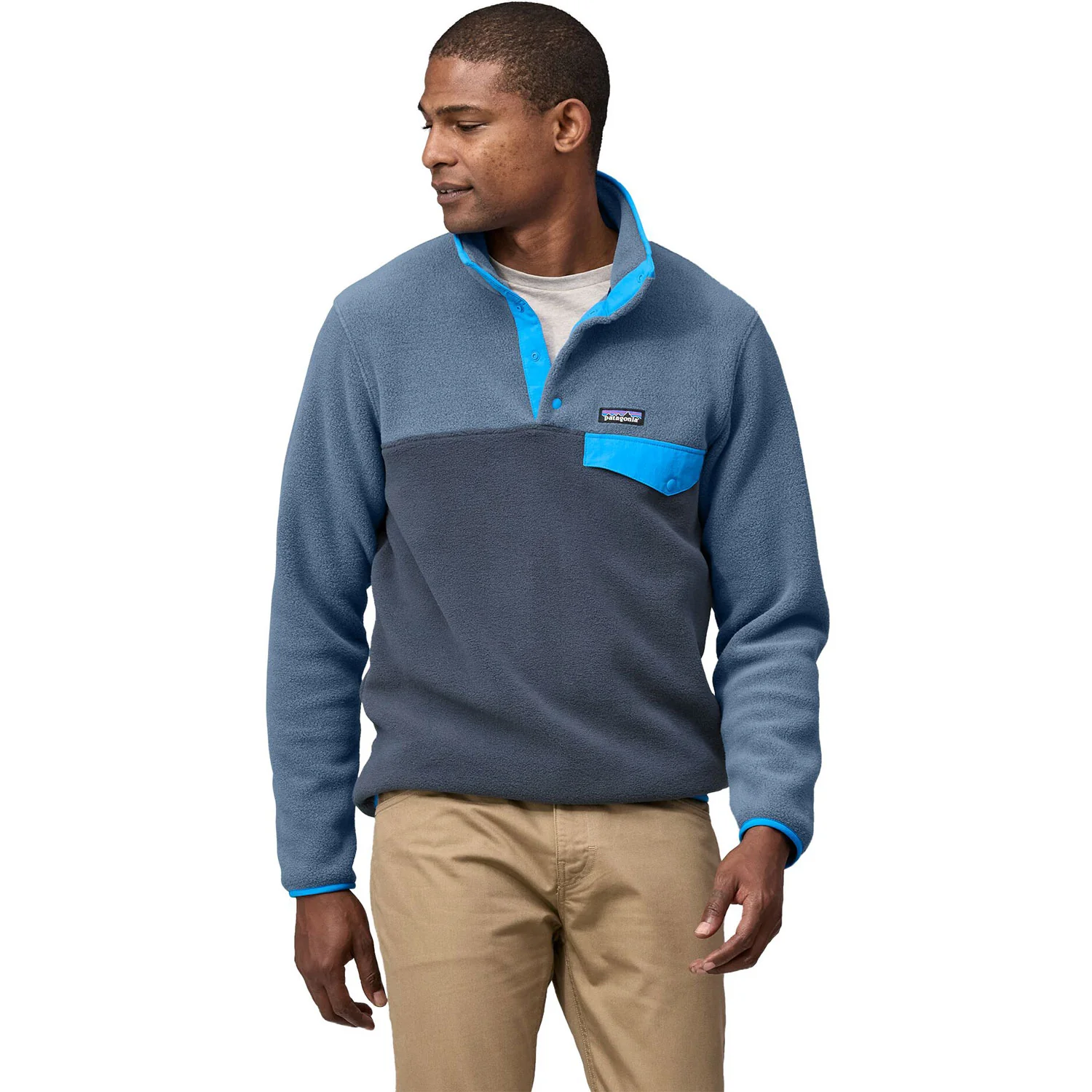 Patagonia Men's Lightweight Synchilla Snap-T Pullover Top (Closeout) - Image 8
