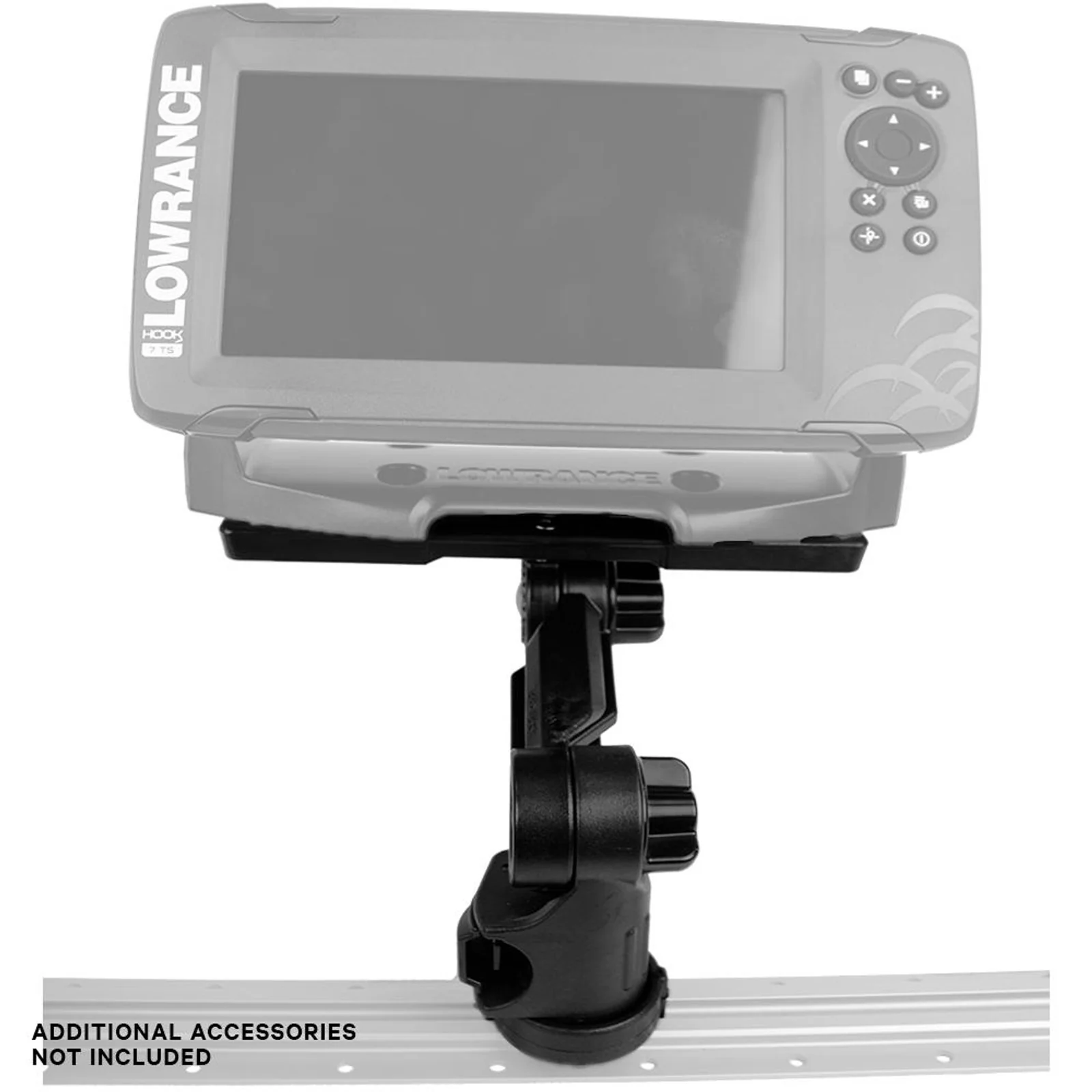 YakAttack Rectangular Fish Finder Mount with Track Mounted LockNLoad Mounting System - Image 2