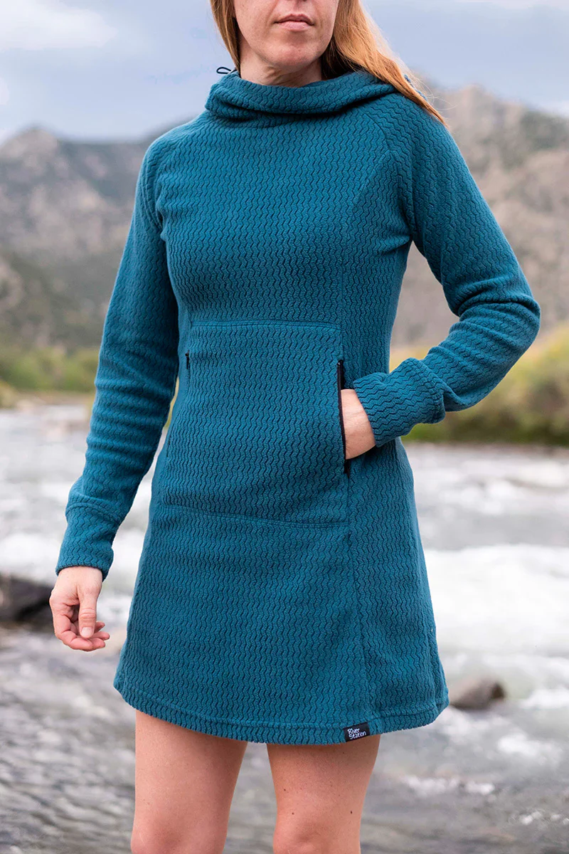 River Station Gear Z - Fleece Hooded Dress - Image 4