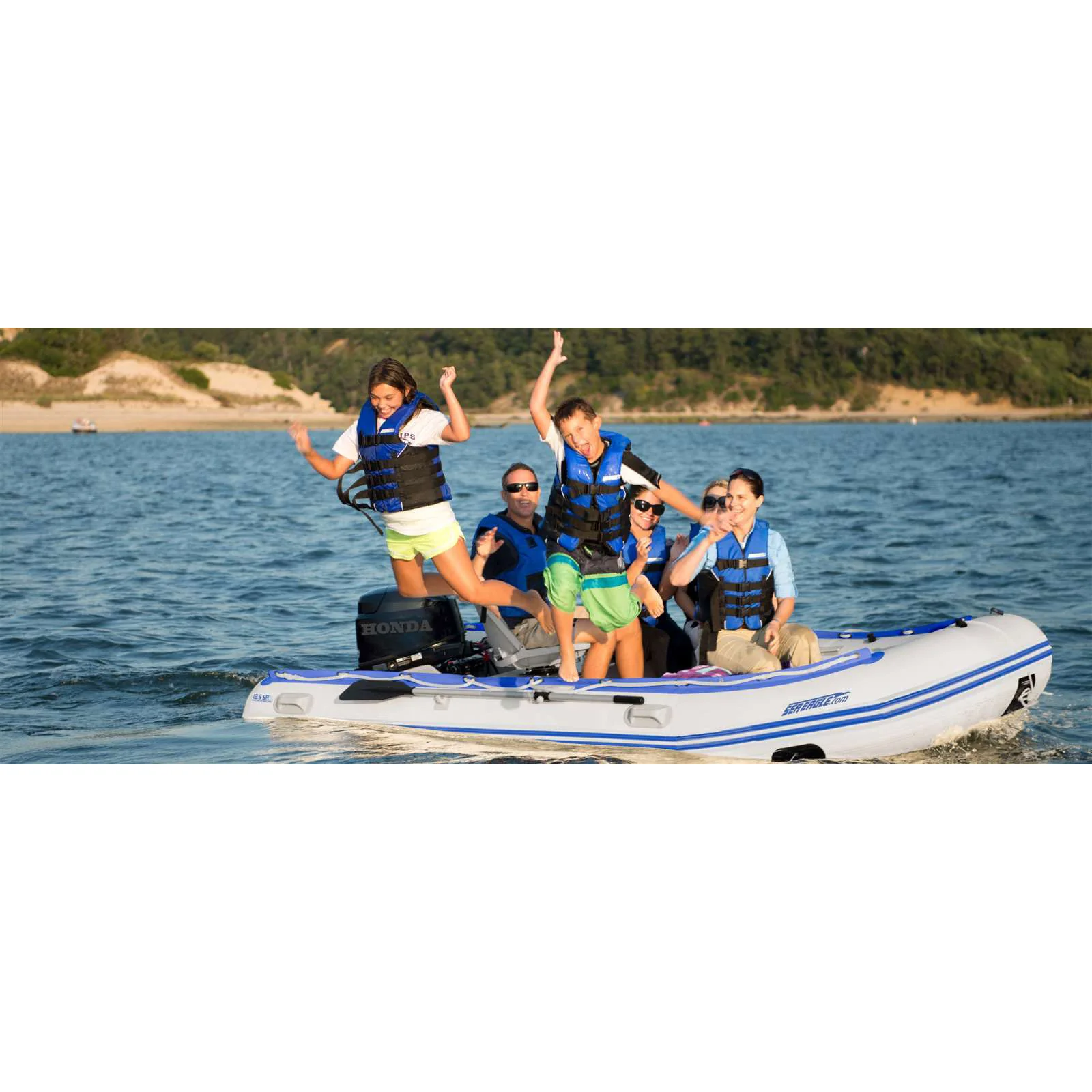 Sea Eagle 12'6 Sport Runabout Swivel Seat Drop Stitch Deluxe Inflatable Raft Package - Image 9