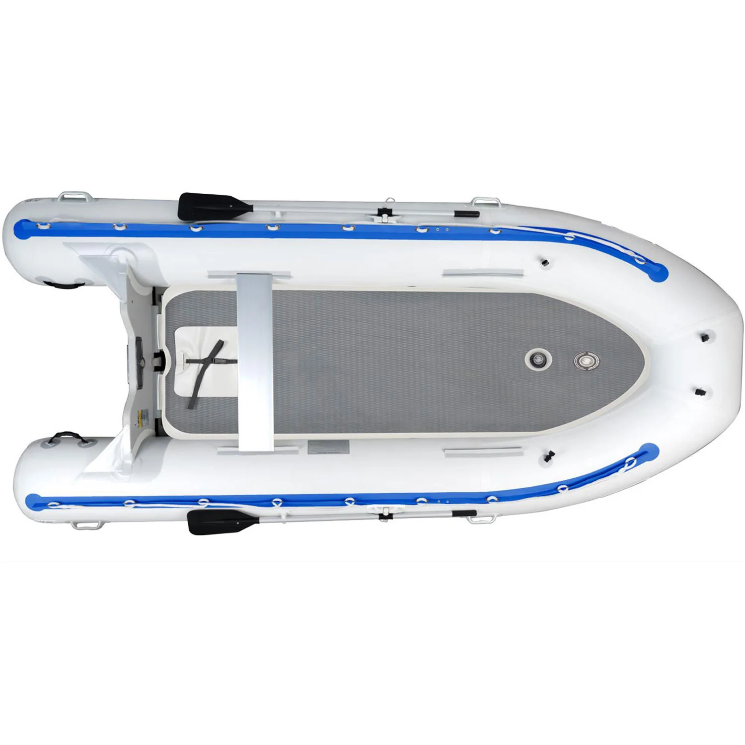 Sea Eagle 14' Sport Runabout Swivel Seat Canopy Drop Stitch Inflatable Raft Package - Image 3