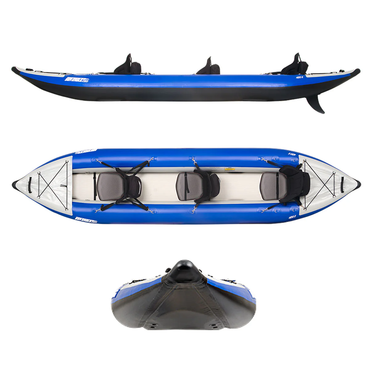 Sea Eagle Explorer 420X Inflatable Kayak Pro Carbon Tandem Package - Image 2