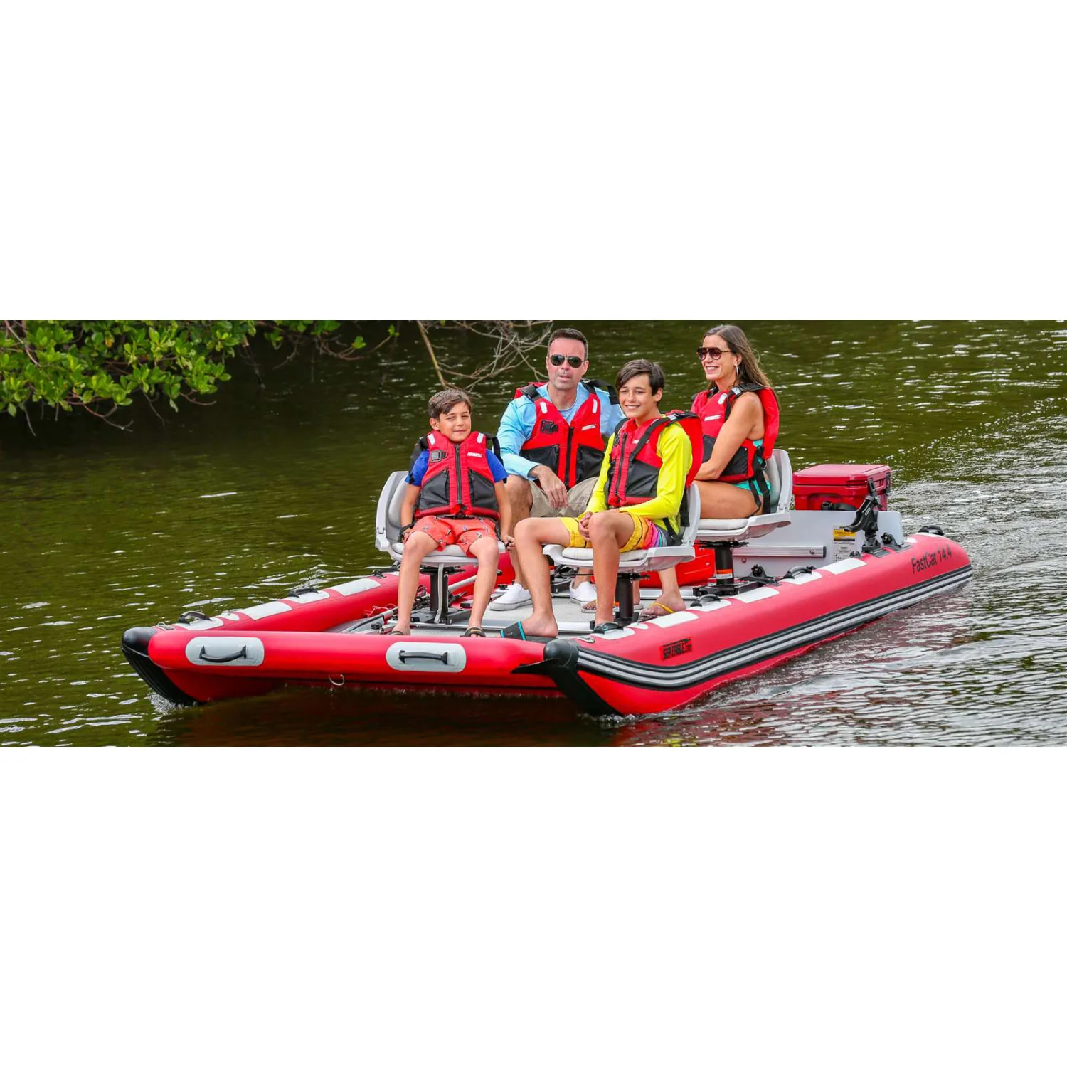 Sea Eagle FastCat14 Cataraft Swivel Seat Canopy Package - Image 13