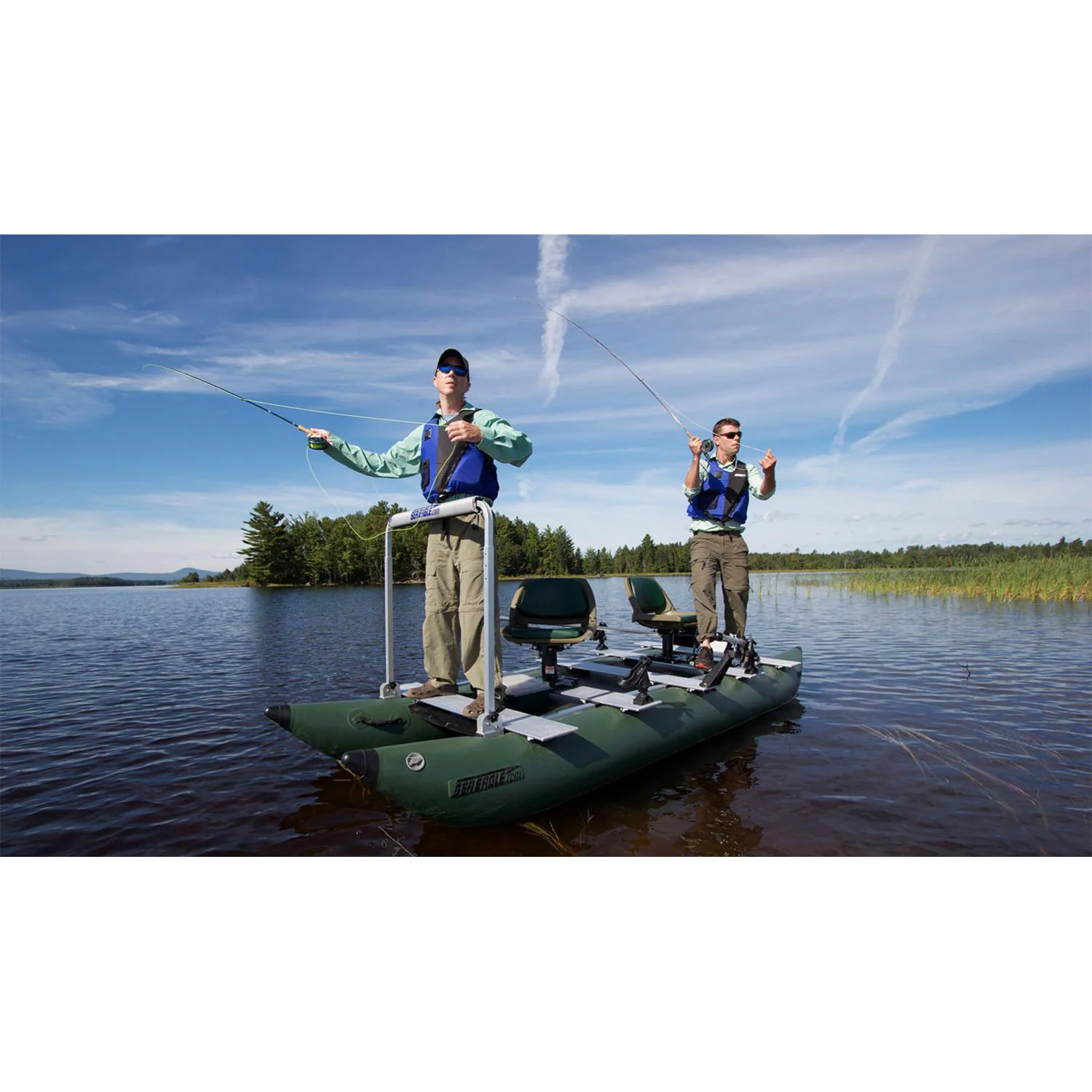 Sea Eagle FoldCat Deluxe Inflatable Fishing Boat Package - Image 11