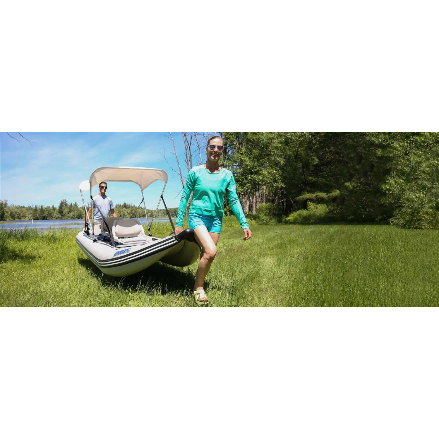 Sea Eagle PaddleSki 437ps Inflatable Kayak 2 Person Swivel Seat Package - Image 13