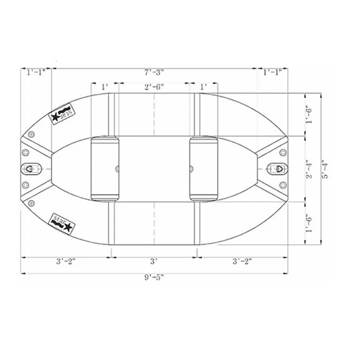 Star Inflatables Texas Bug 9.5 Standard Floor Raft - Image 5