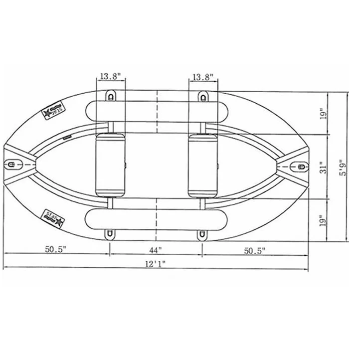 Star Water Bug II 12 Standard Floor Raft - Image 11