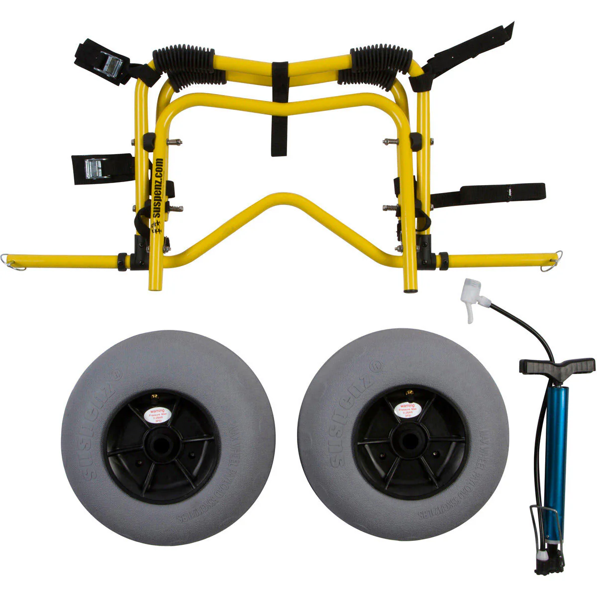 Suspenz Deluxe Mid-V Balloon Sand Kayak Cart - Image 3