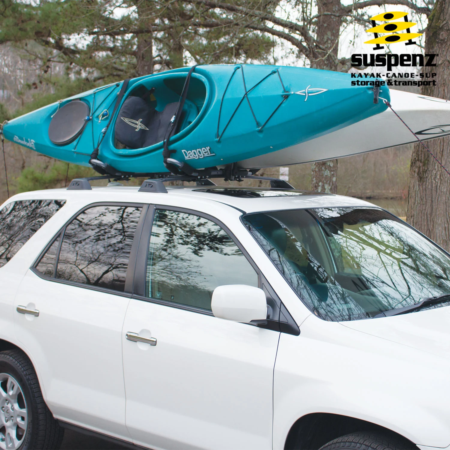 Suspenz Double J Roof Rack Kayak Carrier - Image 2