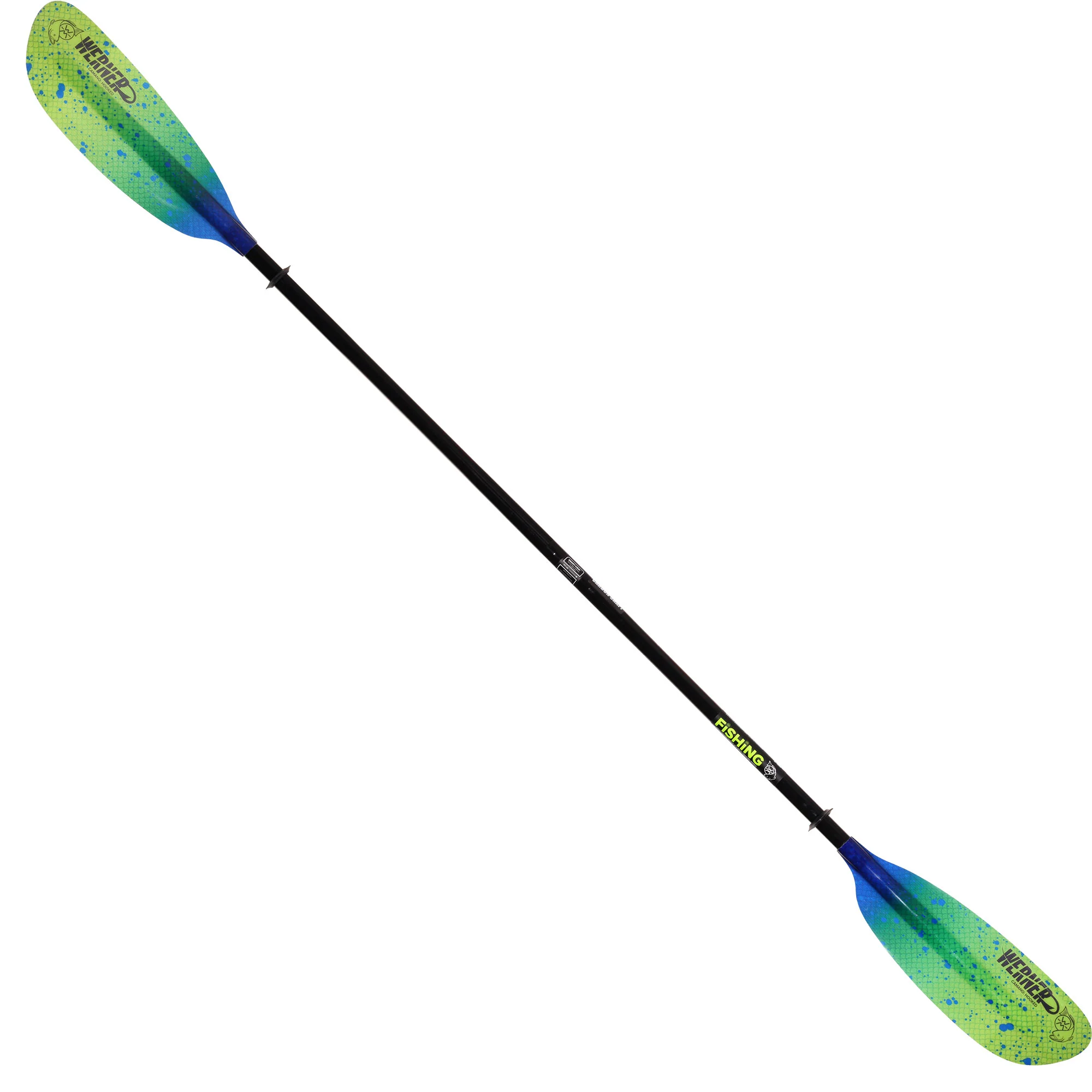 Werner Camano Hooked Adjustable Fiberglass Kayak Fishing Paddle