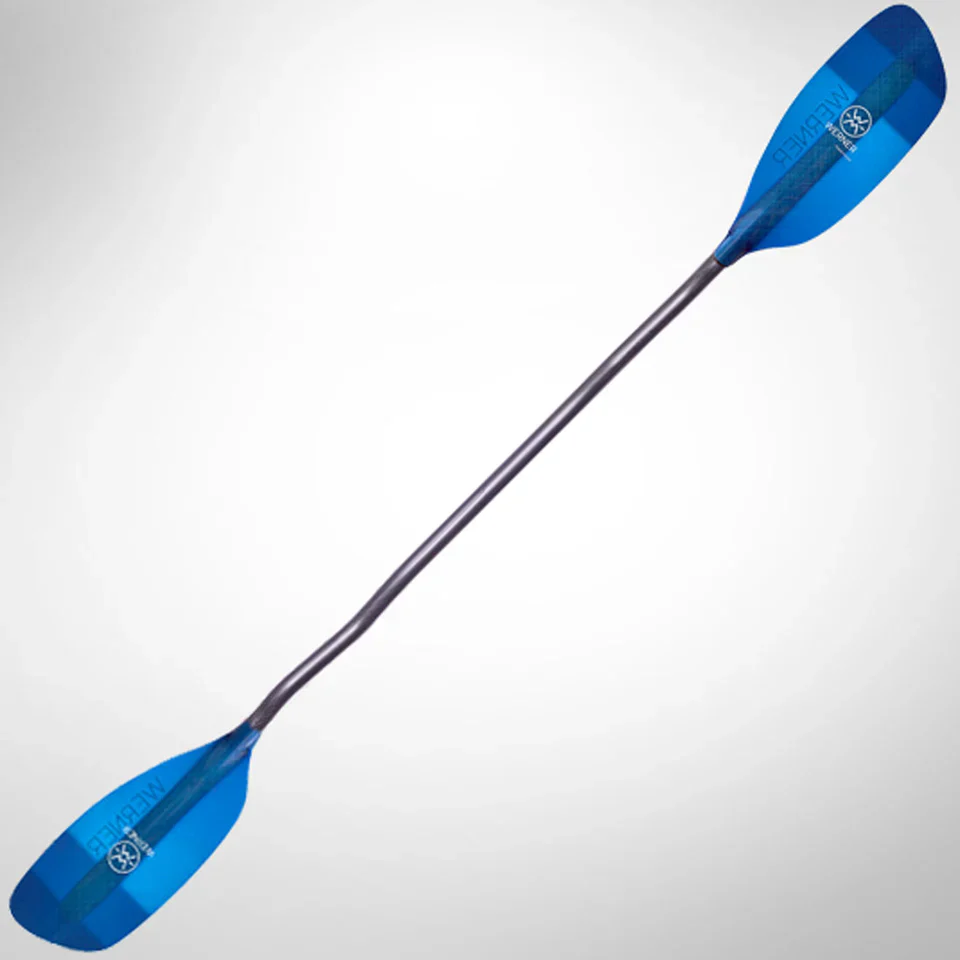 Werner Powerhouse Fiberglass Bent Shaft Whitewater Kayak Paddle - Image 6