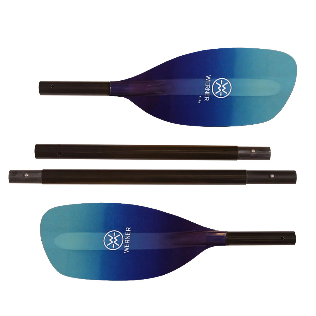 Werner Strike Fiberglass 4-Piece Whitewater Kayak Paddle