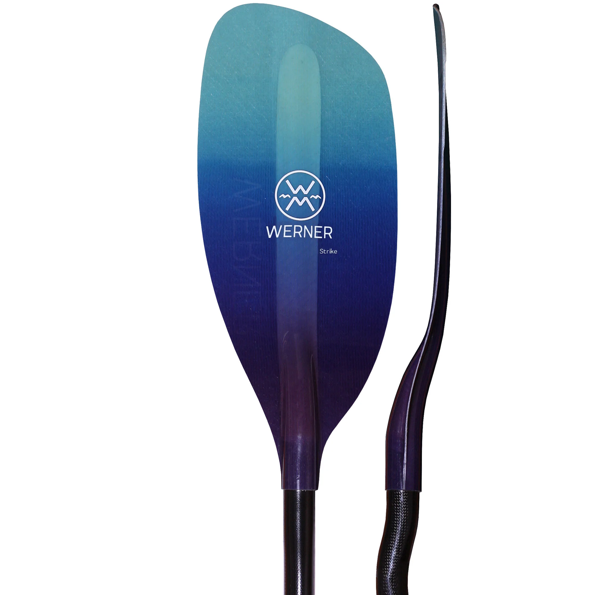 Werner Strike Fiberglass Bent Shaft Whitewater Kayak Paddle - Image 2