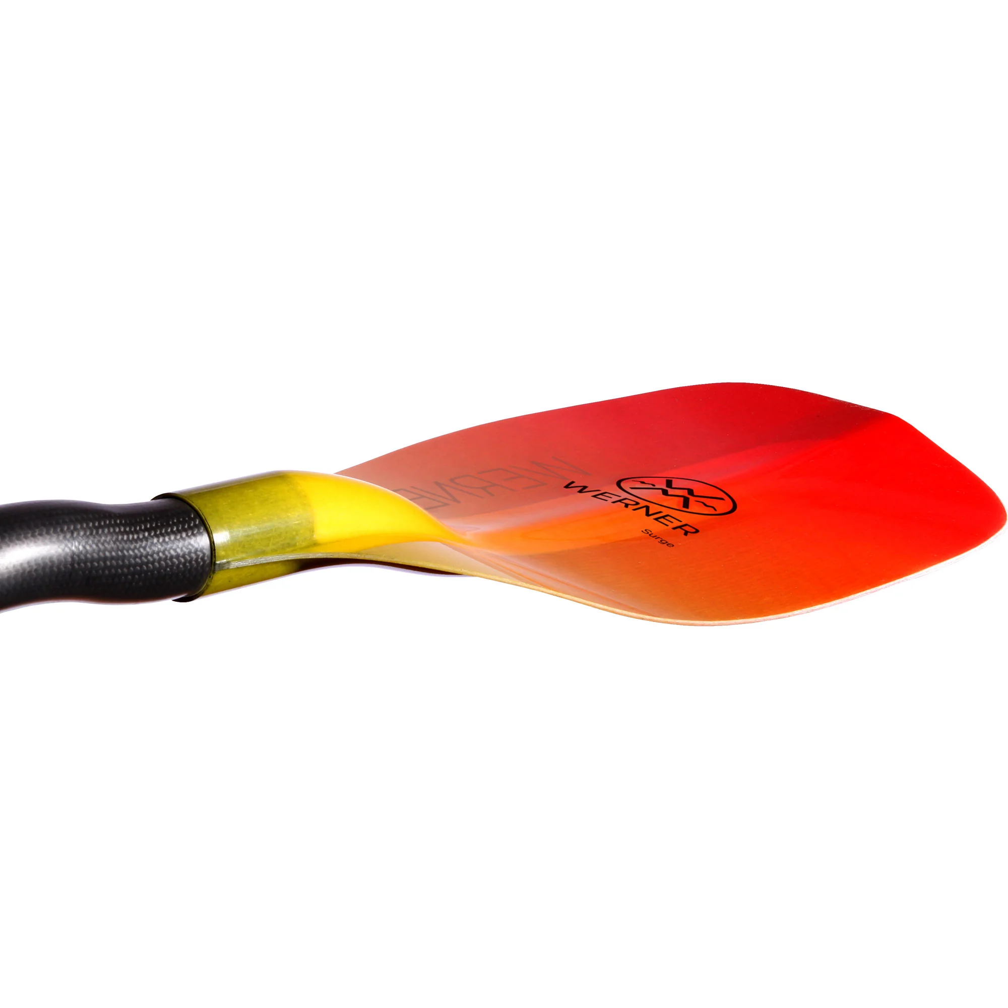 Werner Surge Fiberglass Bent Shaft Whitewater Kayak Paddle - Image 3