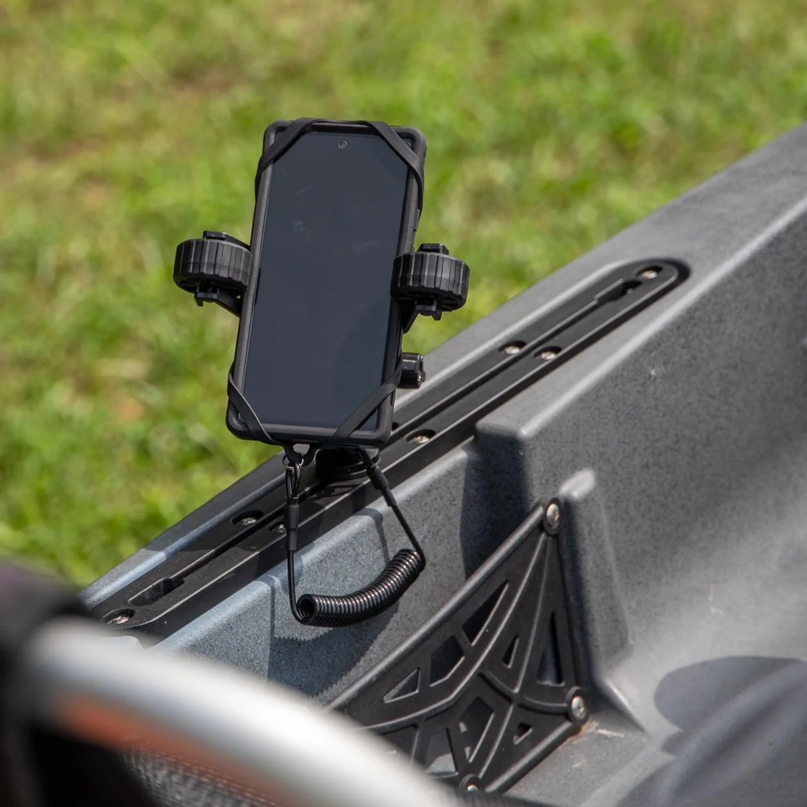 YakAttack RotoGrip Phone Holder With 1" Screwball Track Mount - Image 8