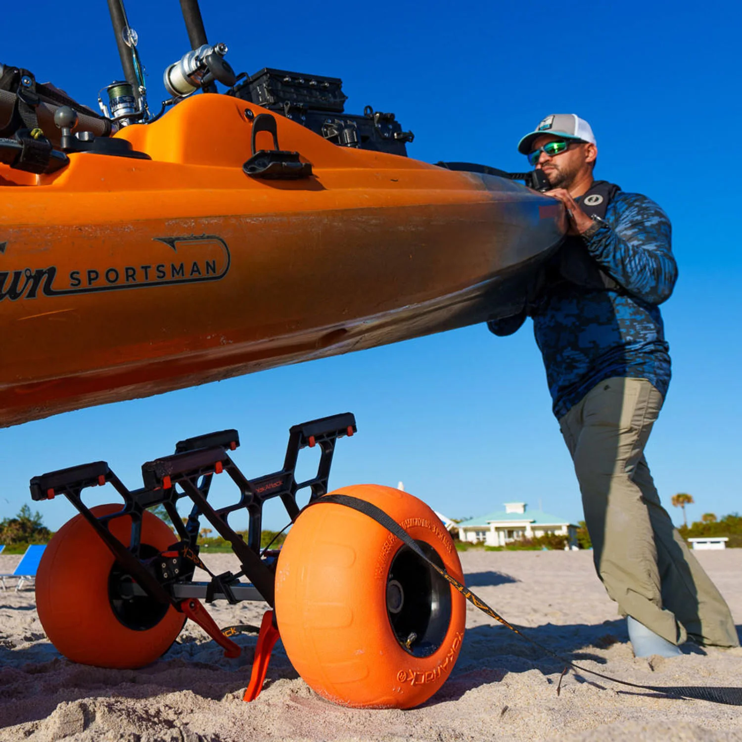 YakAttack TowNStow Bunkster Kayak Cart with Sand Tires - Image 12