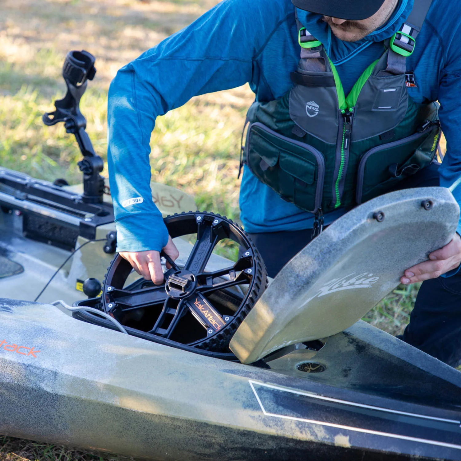 YakAttack TowNStow Scupper Kayak Cart - Image 13
